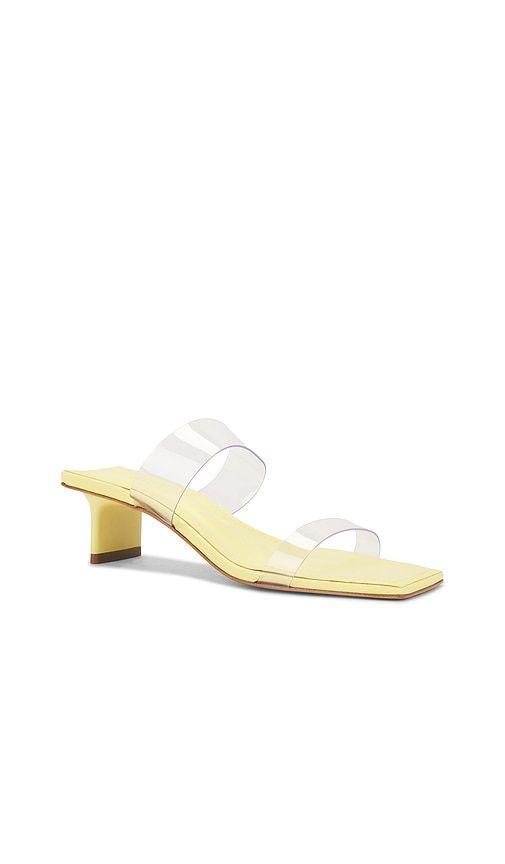 Ariella Tab Mid Sandal in Yellow. - size 7.5 (also in 8, 8.5) - Schutz - Modalova