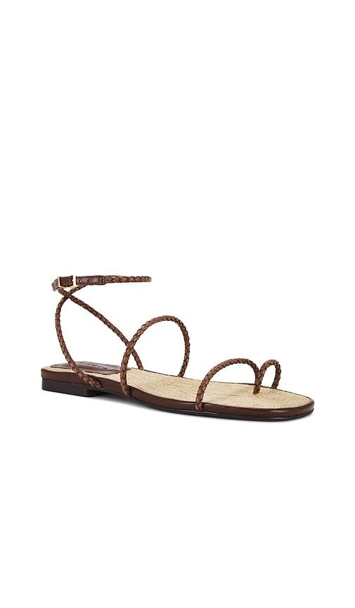 Kaya Flat Sandal in Brown. - size 10 (also in 9.5) - Schutz - Modalova