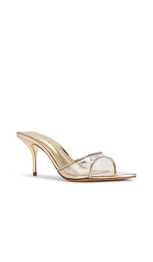 Elodie Vinyl Sandal in Metallic Gold. - size 7.5 (also in 8, 8.5) - Schutz - Modalova