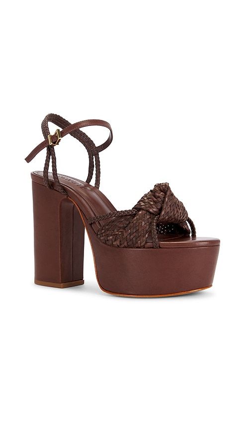 Kalina Platform Sandal in Brown. - size 10 (also in 8, 8.5, 9.5) - Schutz - Modalova