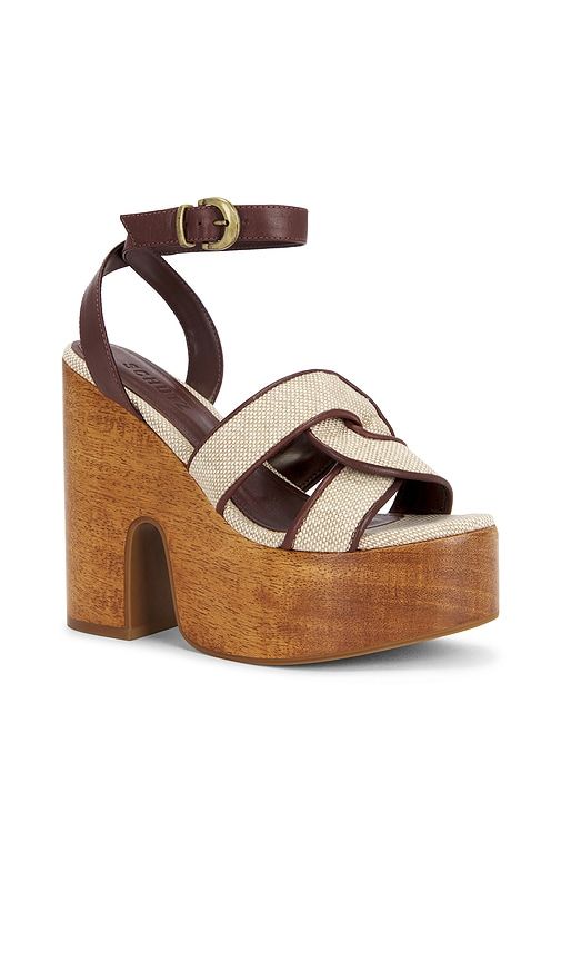 Rita Cutout Sandal in Brown. - size 10 (also in 9.5) - Schutz - Modalova