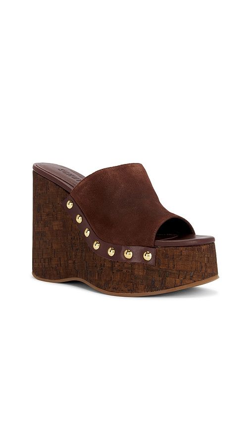 Dalle Studs Sandal in Brown. - size 10 (also in 7.5, 8.5, 9, 9.5) - Schutz - Modalova