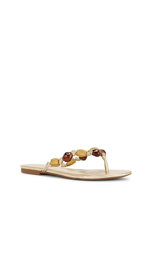 X REVOLVE Sapphire Sandal in Metallic Gold. - size 10 (also in 6, 6.5, 7, 7.5, 8, 8.5, 9, 9.5) - Schutz - Modalova