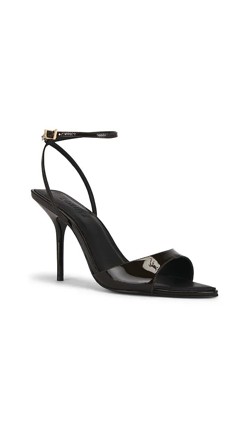 Elodie Buckle Sandal in Chocolate. - size 10 (also in 6.5, 7.5, 8, 8.5, 9, 9.5) - Schutz - Modalova