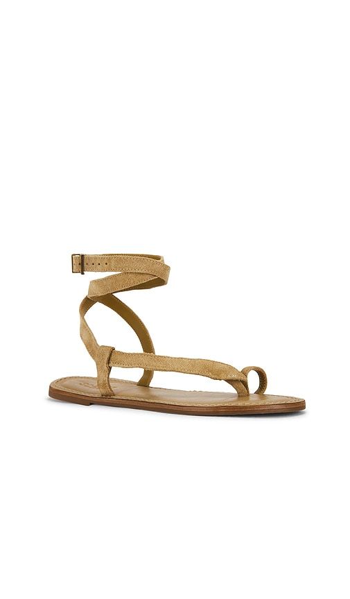 Cleo Flat Sandal in Olive. - size 10 (also in 6, 6.5, 7, 7.5, 8, 9.5) - Schutz - Modalova