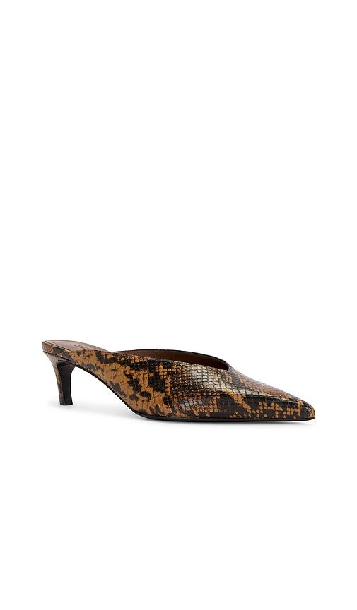 Loren Mid Mule Pump in Brown. - size 8.5 (also in 9) - Schutz - Modalova