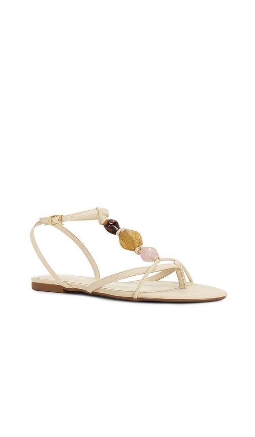 Amber Flat Sandal in White. - size 10 (also in 6, 6.5, 7, 7.5, 8, 8.5, 9, 9.5) - Schutz - Modalova