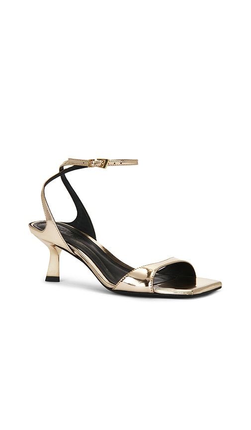 Ciara Mid Sandal in Metallic Gold. - size 10 (also in 6, 6.5, 7, 7.5, 8, 8.5, 9, 9.5) - Schutz - Modalova