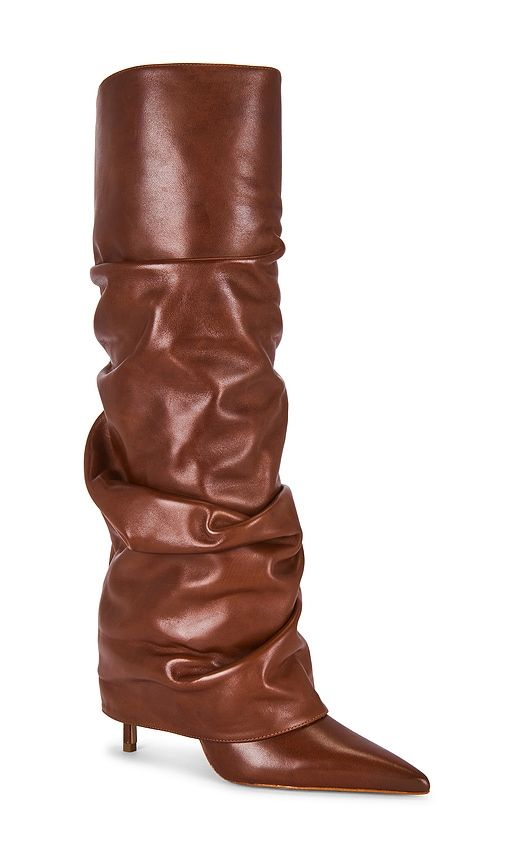 Mikki Up Cloak Boot in Brown. - size 10 (also in 6, 6.5, 7, 7.5, 8, 8.5, 9, 9.5) - Schutz - Modalova