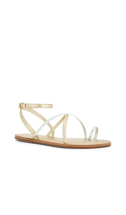 Valeria Sandal in Metallic Gold. - size 10 (also in 6.5) - Schutz - Modalova
