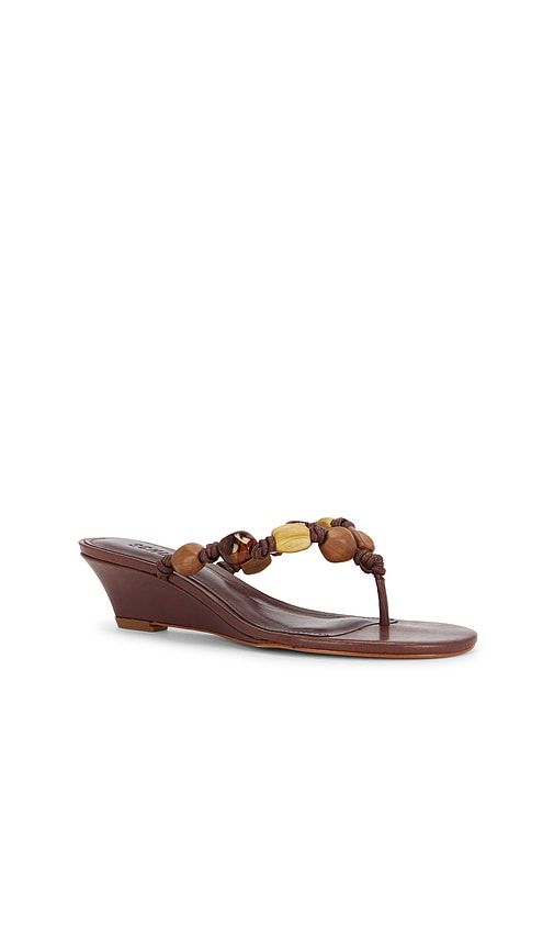 X REVOLVE Sapphire Wedge Sandal in Brown. - size 10 (also in 6, 6.5, 7, 7.5, 8, 8.5, 9.5) - Schutz - Modalova