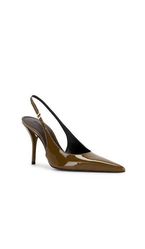 Liora Slingback Pump in Olive. - size 6.5 (also in 8.5) - Schutz - Modalova