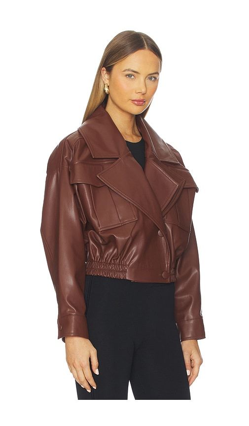 Lea Leather Jacket in Brown. - size S (also in XS) - SELMACILEK - Modalova