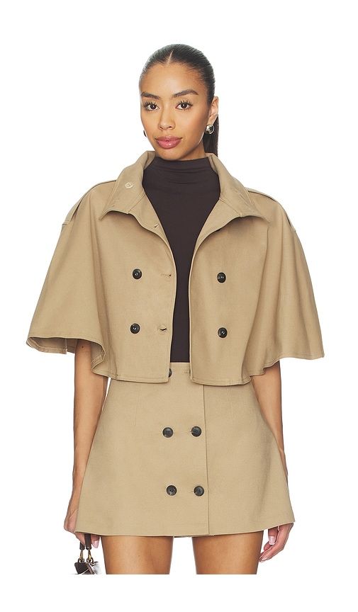 Cropped Trench in Tan. - size M (also in S, XS) - SELMACILEK - Modalova