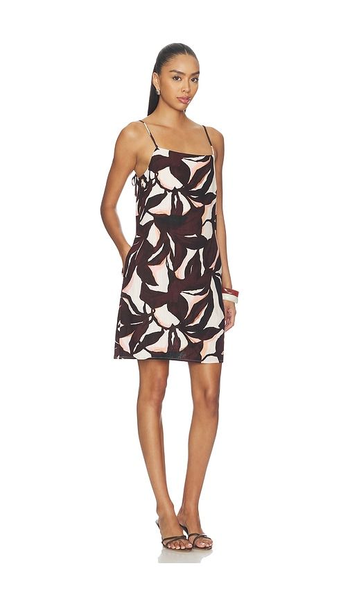 Hideaway Linen Tie Strap Dress in Brown. - size L (also in M, S) - Sanctuary - Modalova