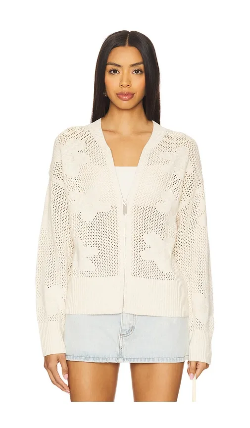 Flower Pop Open Stitch Jacket in Neutral. - size L (also in M) - Sanctuary - Modalova
