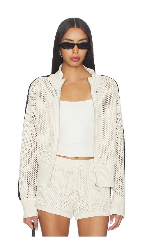Open Stitch Track Jacket in Cream. - size M (also in XS) - Sanctuary - Modalova
