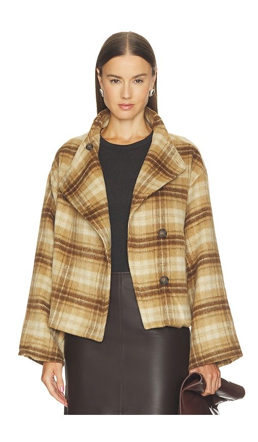 Avery Asymmetrical Jacket in Tan. - size M (also in S, XL, XS, XXS) - Sanctuary - Modalova