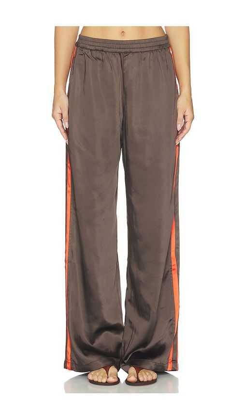 On Track Satin Pant in Brown. - size M (also in S, XL, XS, XXS) - Sanctuary - Modalova