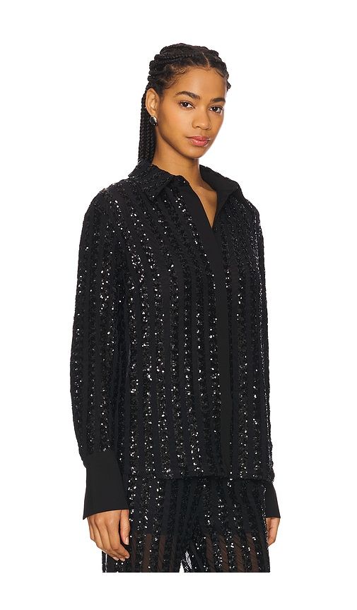 Striped Sequin Long Sleeve Blouse in . - size S (also in XS) - SANS FAFF - Modalova