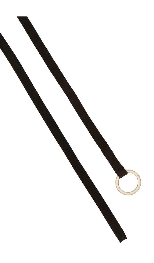 Suede Tie Belt in Chocolate - St. Agni - Modalova