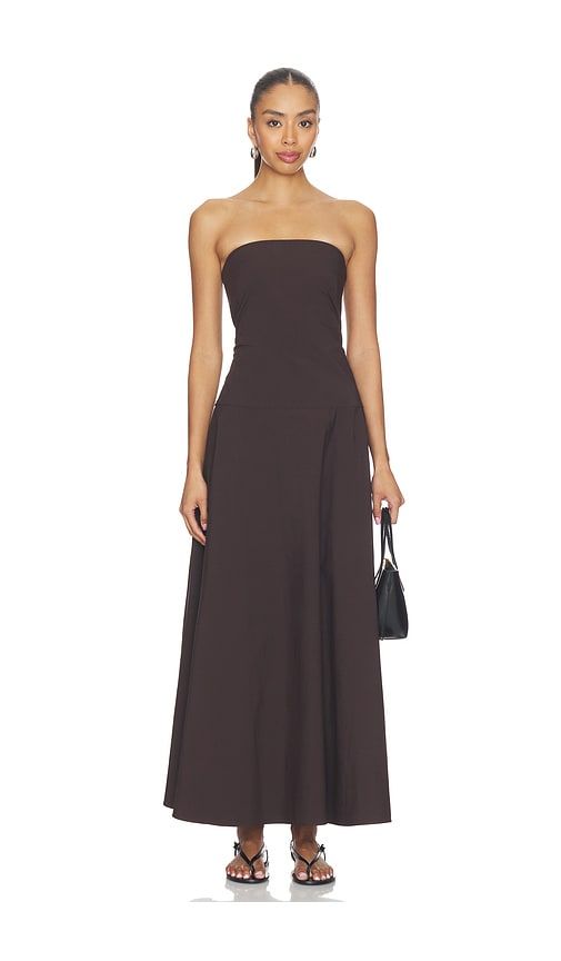 Strapless Rouleau Dress in Chocolate. - size S (also in XS) - St. Agni - Modalova