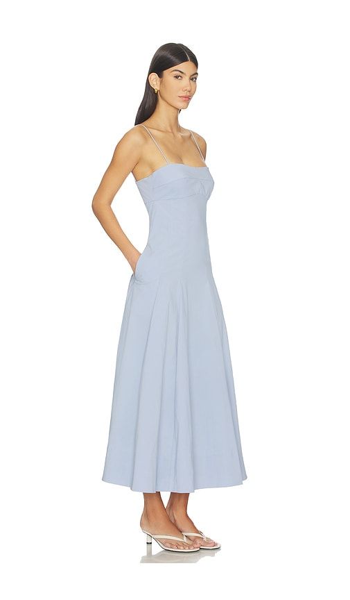 Everyday Cotton Pleat Dress in Baby Blue. - size L (also in M, S) - St. Agni - Modalova