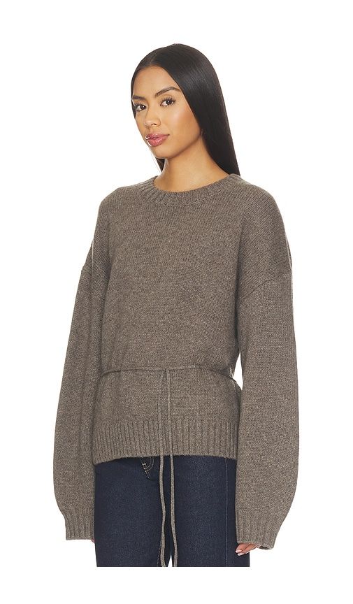 Wool Crew Neck Jumper in Taupe. - size M/L (also in XS/S) - St. Agni - Modalova
