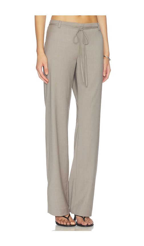 S Wool Rouleau Minimal Pant in Taupe. - size L (also in M, S, XL, XS) - St. Agni - Modalova