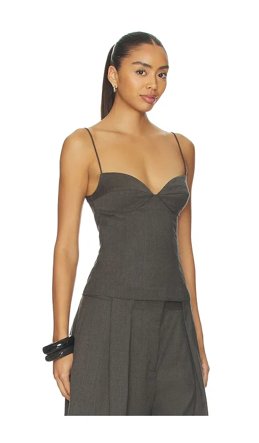 Wool Cami in Charcoal. - size L (also in S) - St. Agni - Modalova