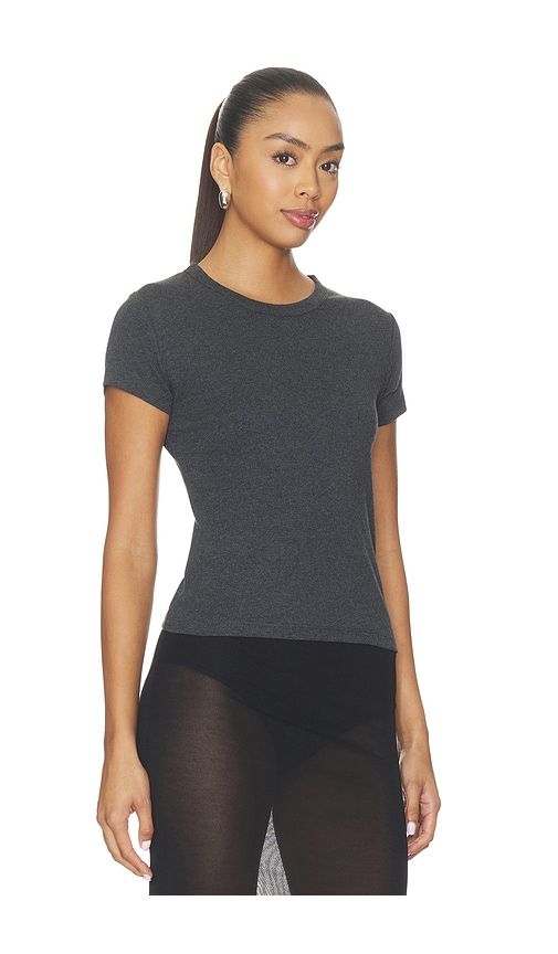 Organic Cotton Baby Tee in Charcoal. - size M (also in S, XS) - St. Agni - Modalova