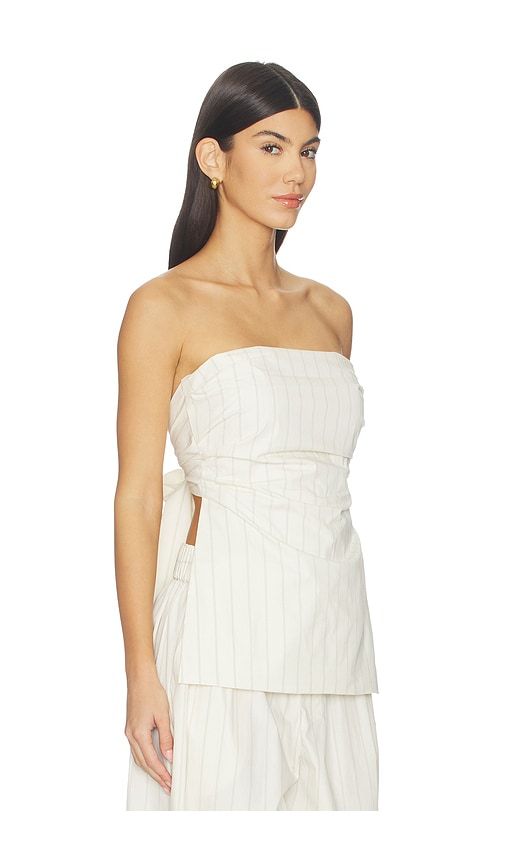 Strapless Tie Back Top in Ivory. - size M (also in S, XS) - St. Agni - Modalova