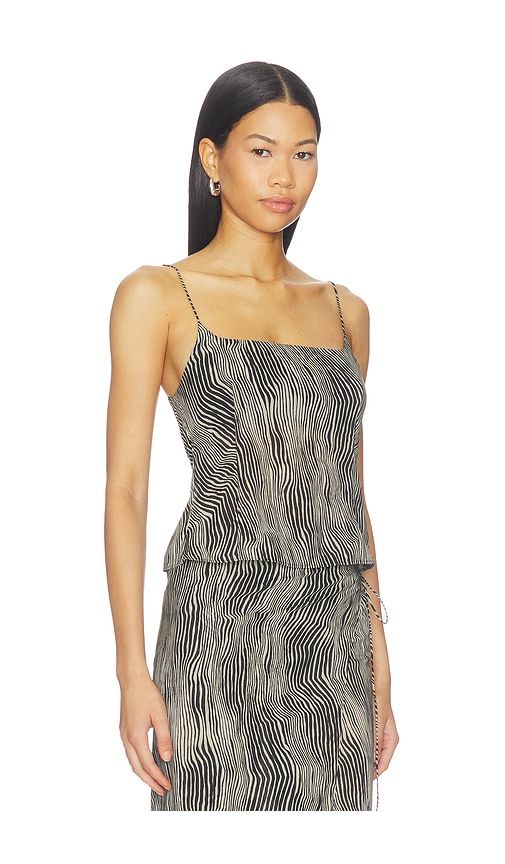 Savannah Silk Cami Top in Black & White. - size S (also in XS, XXS) - St. Agni - Modalova