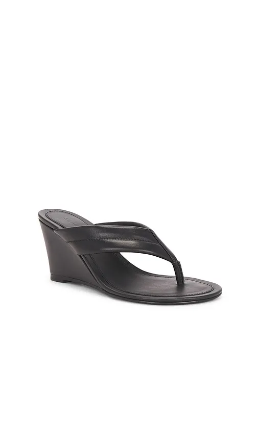 Stitch Detail Thong Wedge Sandal in . - size 38 (also in 40) - St. Agni - Modalova