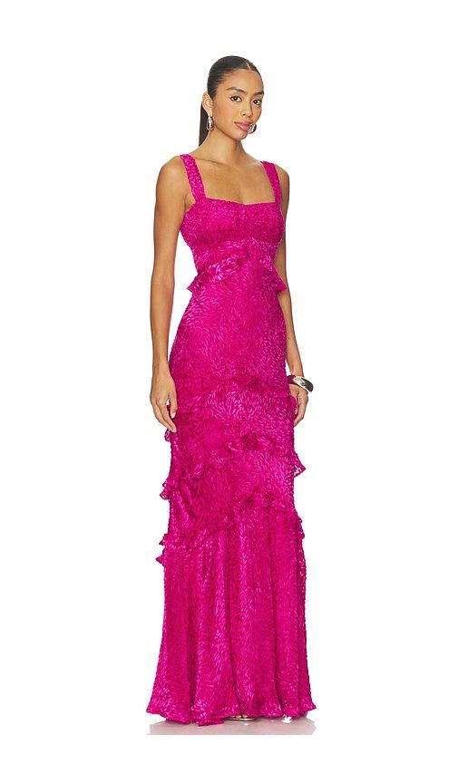 Chandra Dress in Fuchsia. - size 0 (also in 2, 4) - SALONI - Modalova