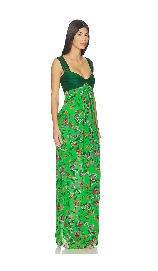 Chani Long Dress in Green. - size 0 (also in 2, 4) - SALONI - Modalova