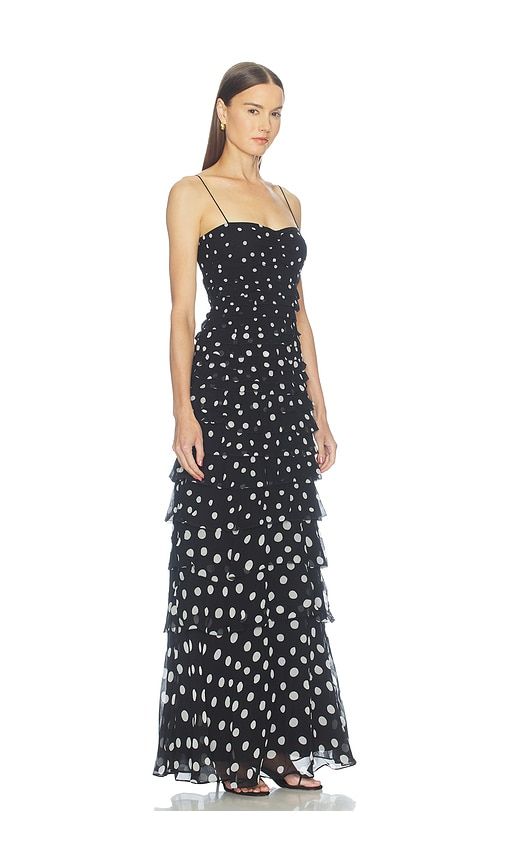 Niki Long Dress in Black. - size 0 (also in 10, 2, 6, 8) - SALONI - Modalova