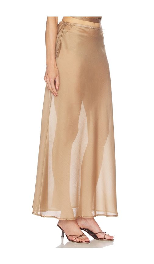 Francesca Bias Skirt in Tan. - size 0 (also in 1, 2, 3) - SOLAQUA - Modalova