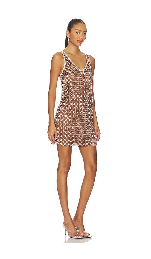 Jeanetta Dress in Brown. - size L (also in M, S, XS) - SAYLOR - Modalova