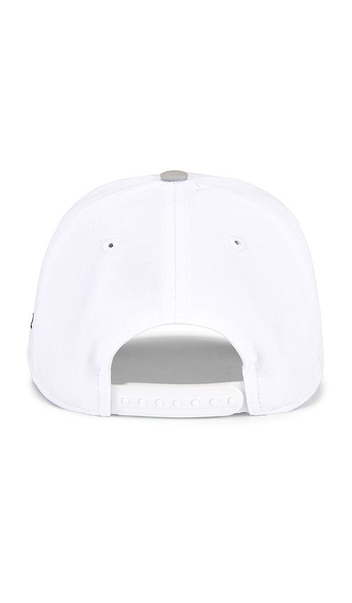 Patched Five Panel Hat in White - Siegelman Stable - Modalova