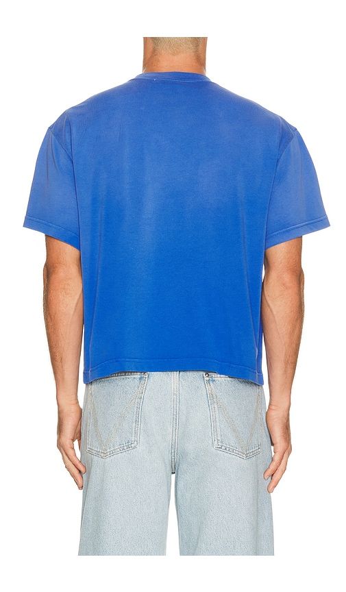 Racing Stable Boxy Tee in Blue. - size L (also in M, S, XL/1X, XS) - Siegelman Stable - Modalova