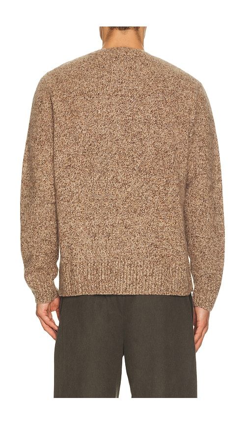 Marled Relaxed Fit Crewneck Sweater in Brown. - size L (also in M, S, XL/1X) - Soft Goat - Modalova