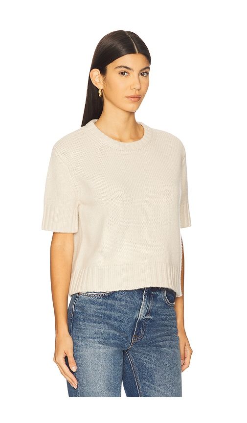 Chunky Short Sleeve Pullover in Ivory. - size M (also in S) - Soft Goat - Modalova