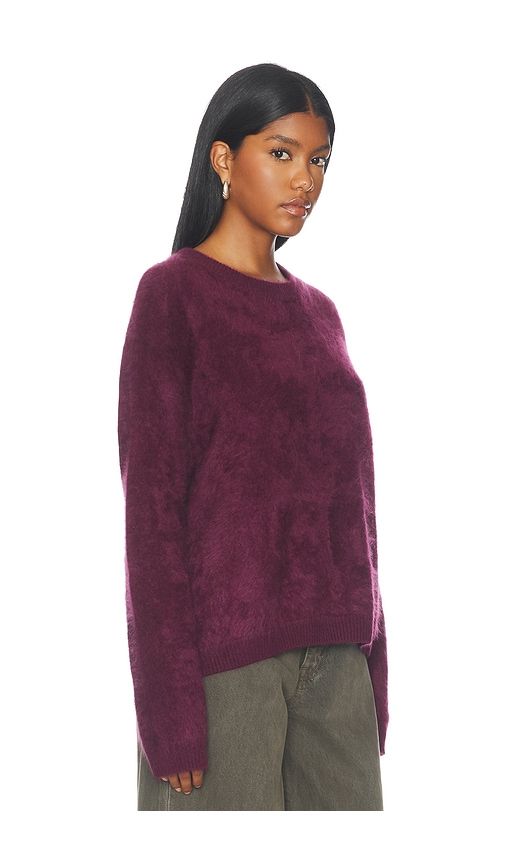 Brushed Boyfriend Crewneck in Burgundy. - size L (also in M, S, XS) - Soft Goat - Modalova