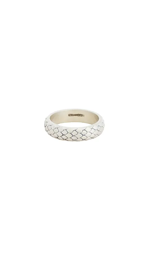 Scale Ring in Metallic . - size 8 (also in 9 1/2) - Serge de Nimes - Modalova