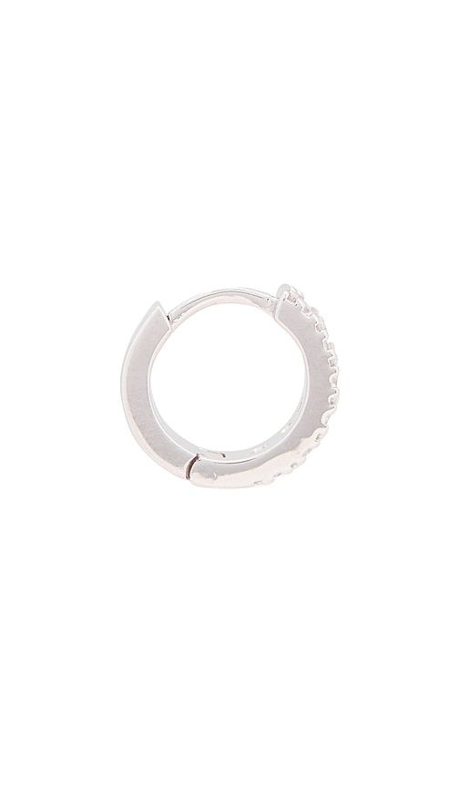 Zirconia Hoop Earring in Metallic - Serge de Nimes - Modalova