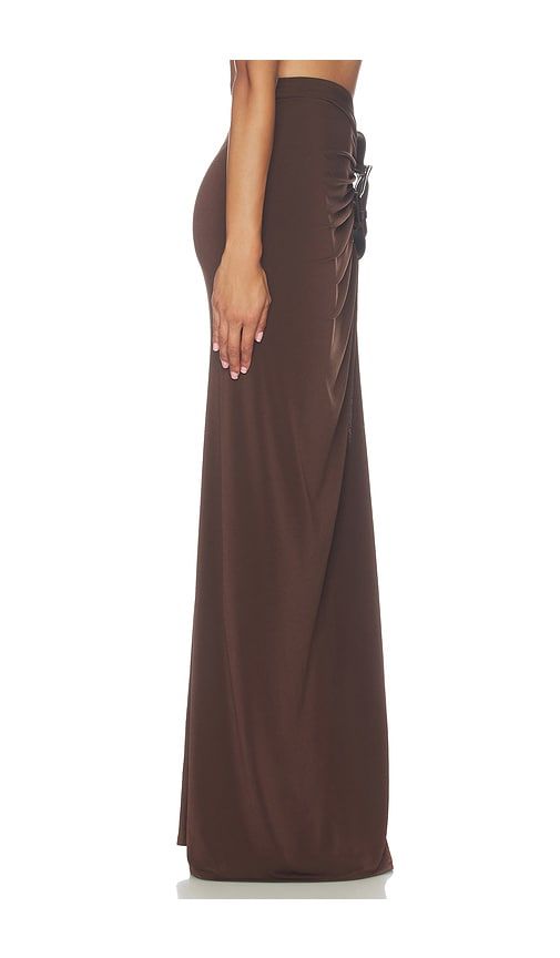 Floor Length Gathered Belt Skirt in Brown. - size L (also in M, S, XL, XS, XXS) - Sid Neigum - Modalova