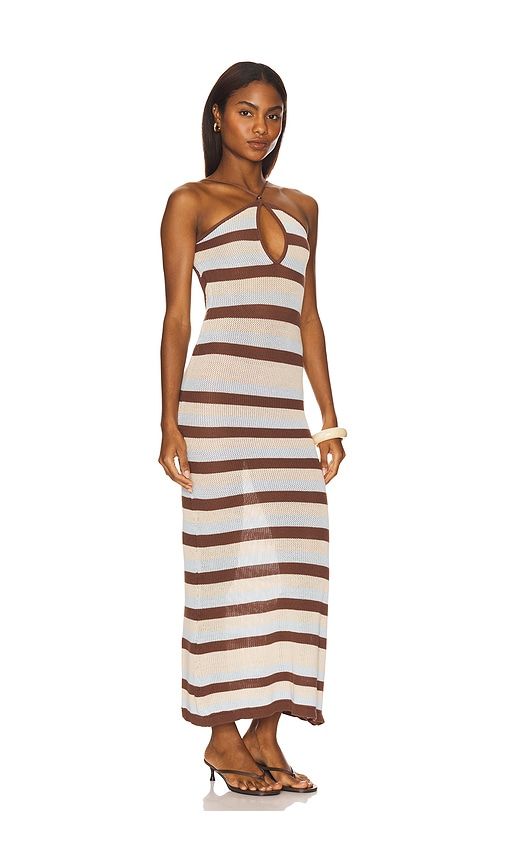 Hazel Maxi Dress in Brown,Ivory. - size L (also in XL) - SEVEN WONDERS - Modalova