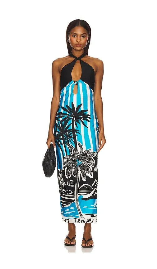 Isla Midi Dress in Blue. - size S (also in XS) - SEVEN WONDERS - Modalova