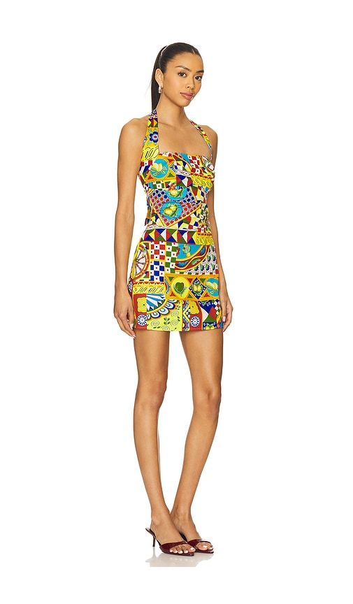 Aera Mini Dress in Yellow,Red. - size S (also in XS) - SEVEN WONDERS - Modalova